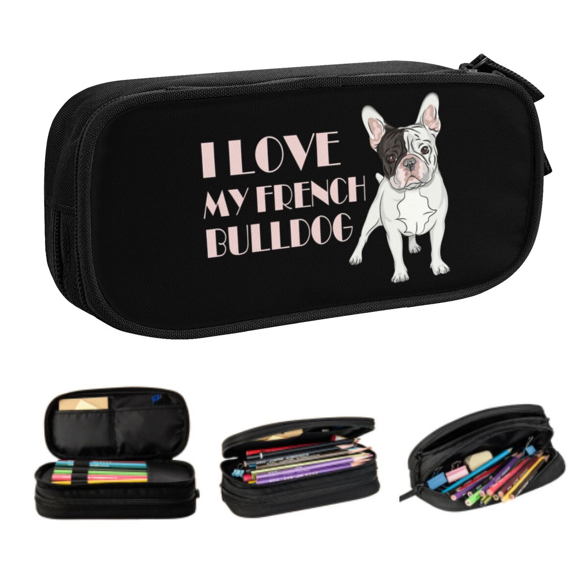 Pet X Supplies & Tack Howell - Aangepaste Franse Bulldog schattig etui meisjes
