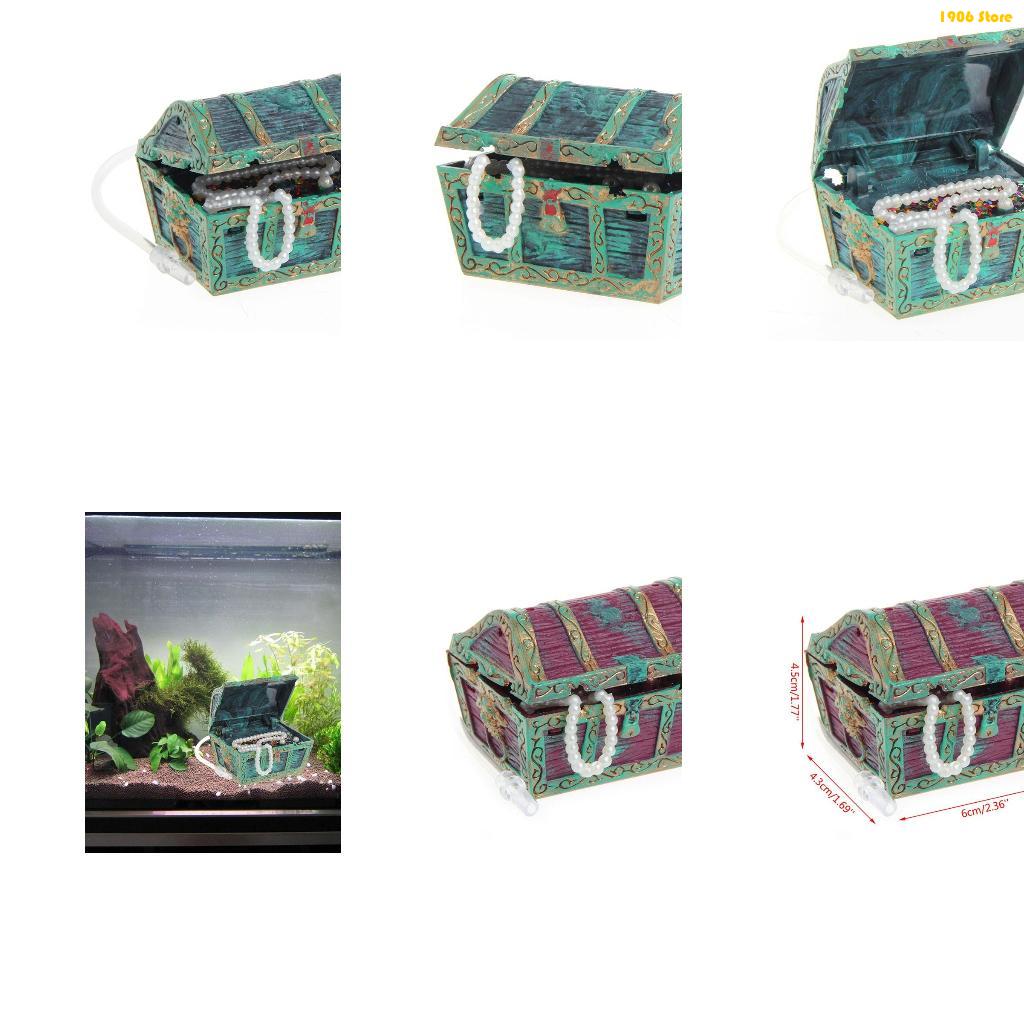 Pet X Supplies & Tack Howell - U1JB Aquarium Schatkist Decoraties Hars Schatkist