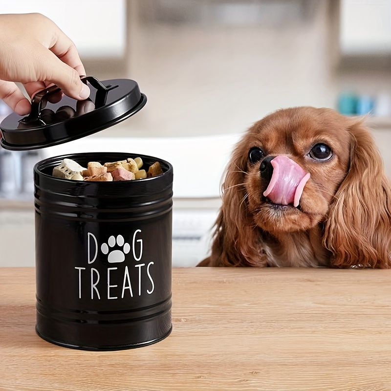Pet Supplies Dog Food - Metalen hondensnoepjescontainer Voedselopslagcontainer voor honden Katten