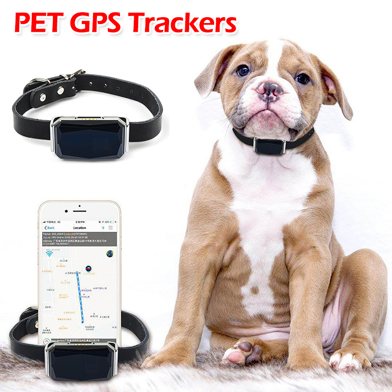Pet Gps Tracker Collar - GPS-tracker voor huisdieren, verstelbare halsband, anti-verlies,