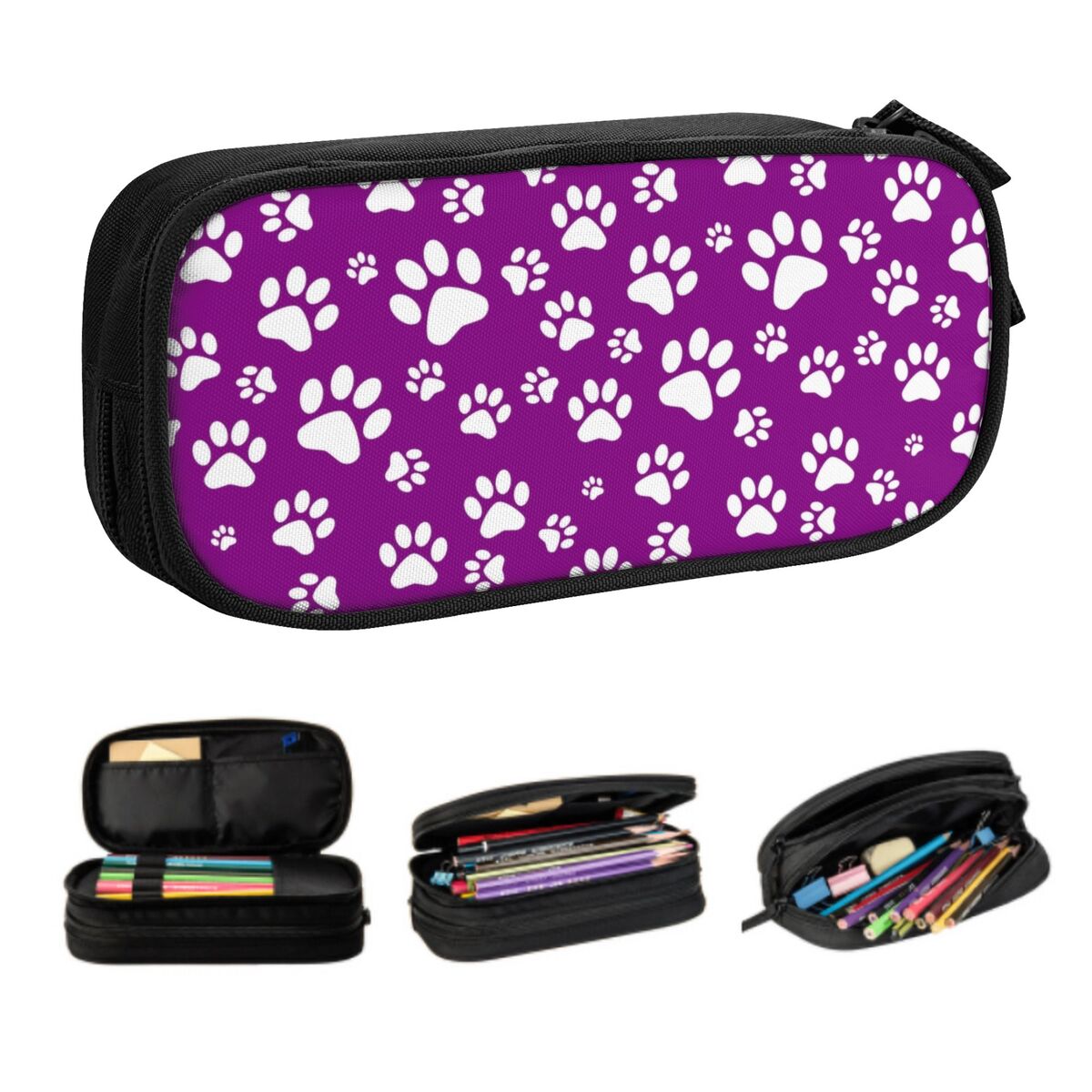 Pet X Supplies & Tack Howell - Aangepaste Kawaii Hond Poot Patroon Etuis