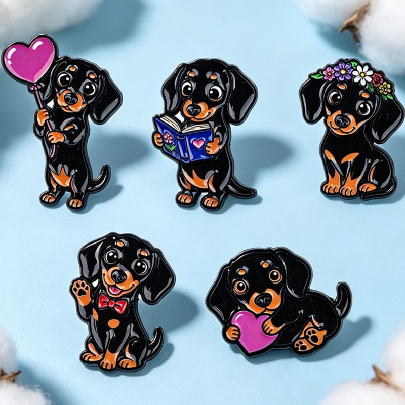 5 stks Leuke Teckel Emaille Pi - Pet Supplies Store recensie en prijs