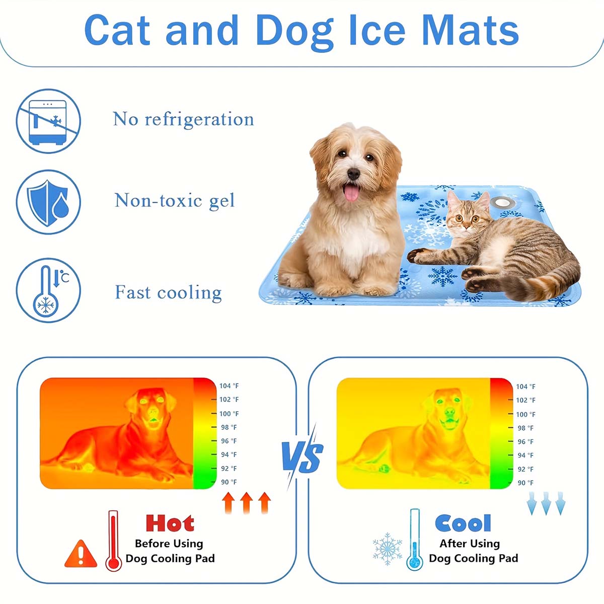 Zomermat voor huisdieren, ijsm - Pet Supplies Store recensie en prijs